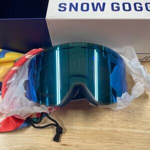 Torege Snowski Goggles Brand New In Box Blue Lens UV Protection Anti Fog